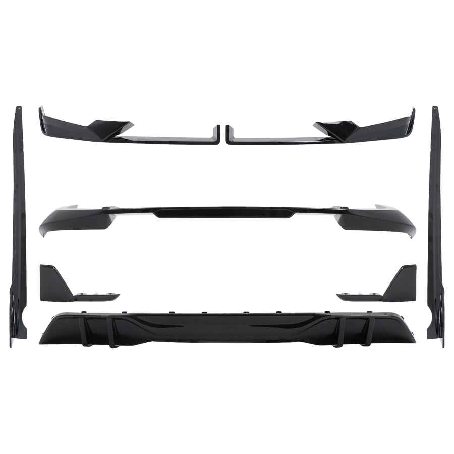 Pachet Exterior Aero compatibil cu BMW X5 G05 LCI M-Tech (2023-) Black Knight Design Negru Lucios