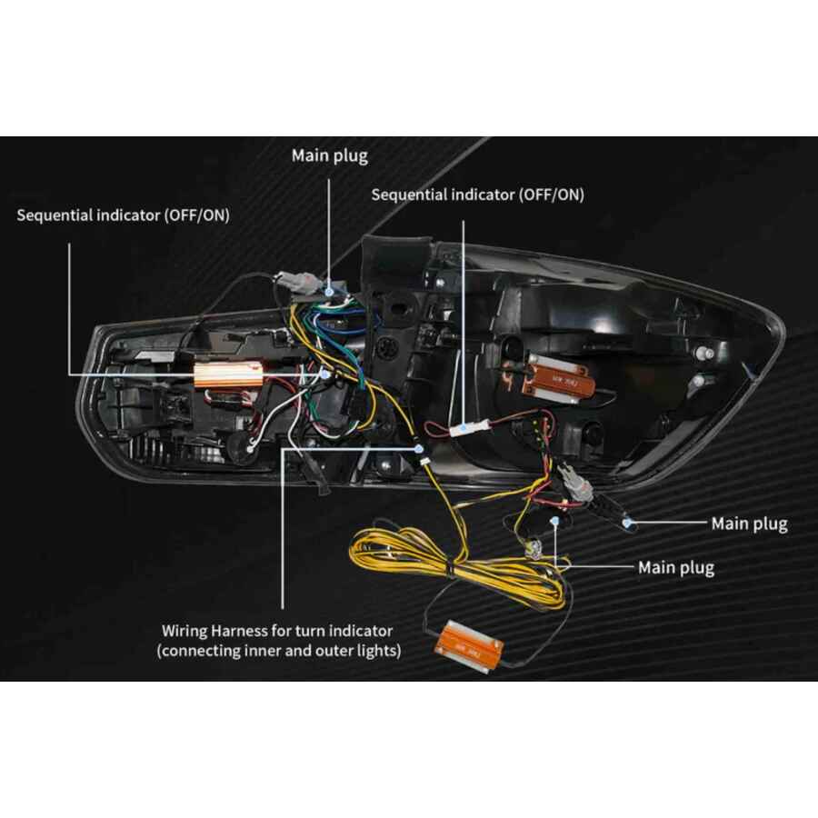 Stopuri LED compatibil cu BMW Seria 3 F31 Touring 2011 2019 cu Semnal Dinamic Secvential 3