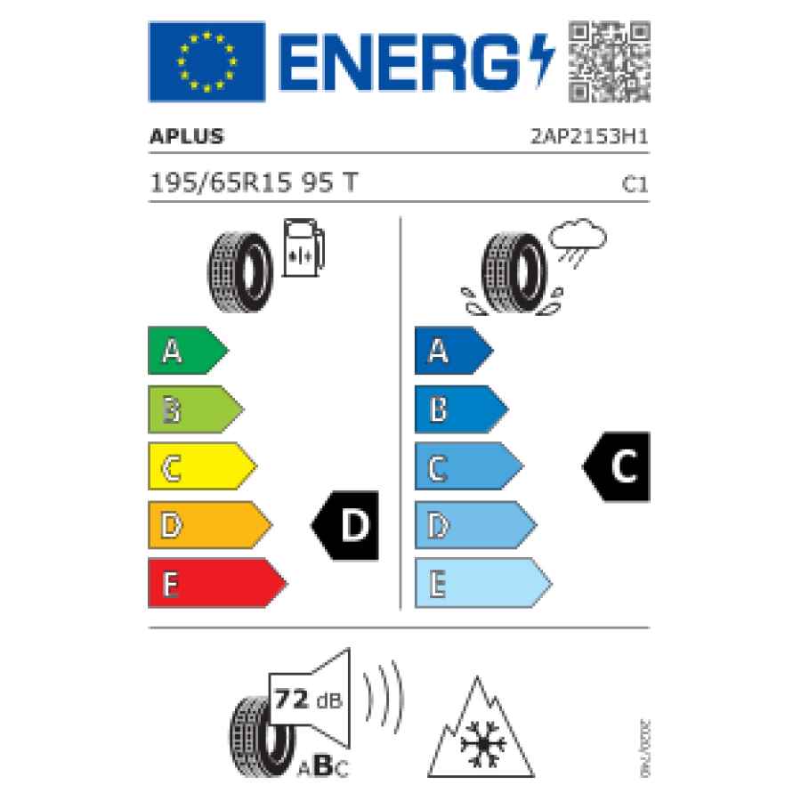 ANVELOPA IARNA APLUS 195/65 R15 95T XL A701