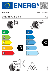 2 ANVELOPA IARNA APLUS 195/65 R15 95T XL A701