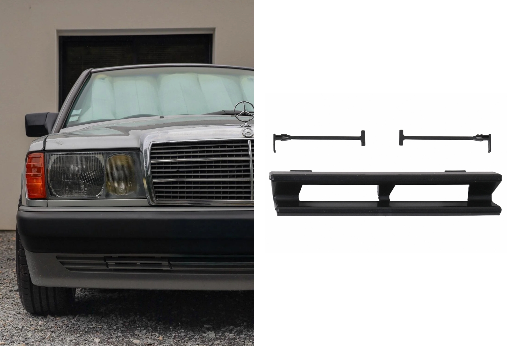 Capac Carlig Tractare Bara Fata compatibil cu Mercedes 190 Series W201 (1989-1993) Sedan Capac Carlig Tractare Bara Fata compatibil cu Mercedes 190 Series W201 (1989-1993) Sedan