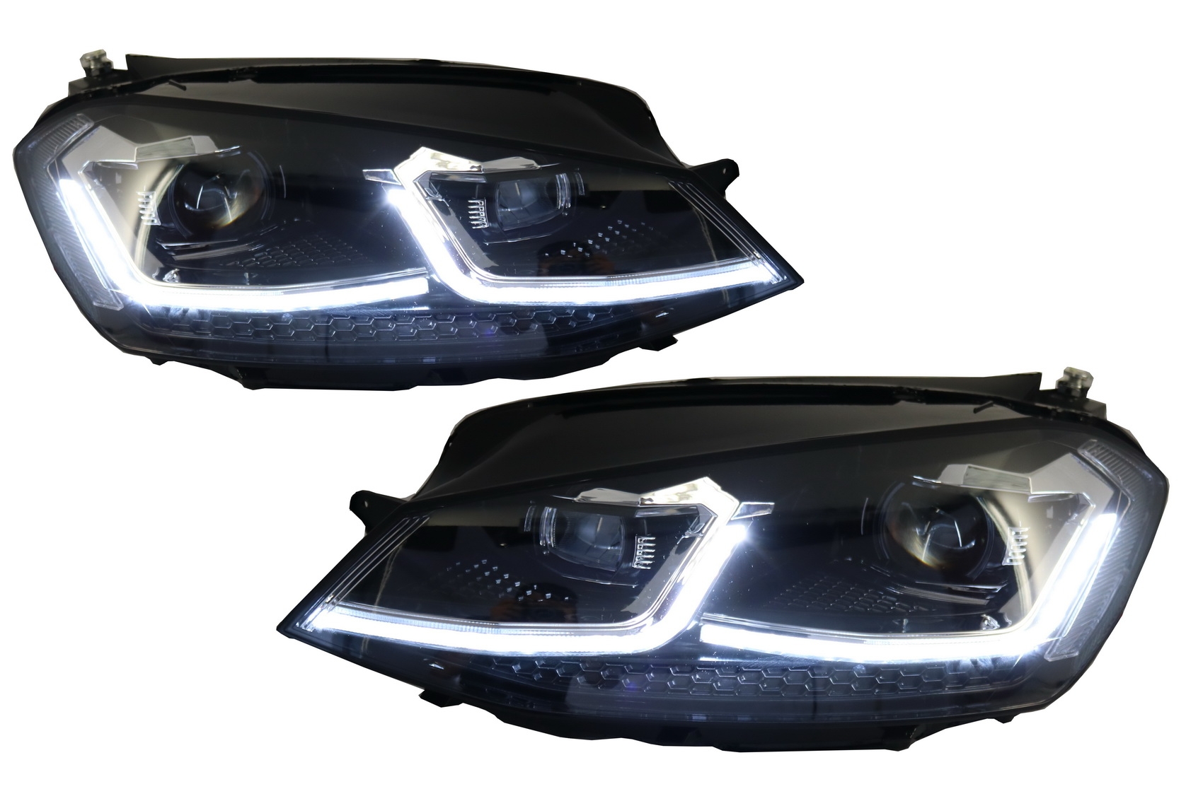 Faruri LED RHD compatibil cu VW Golf 7 VII (2012-2017) Facelift G7.5 R Line Look cu Semnal Dinamic Faruri LED RHD compatibil cu VW Golf 7 VII (2012-2017) Facelift G7.5 R Line Look cu Semnal Dinamic