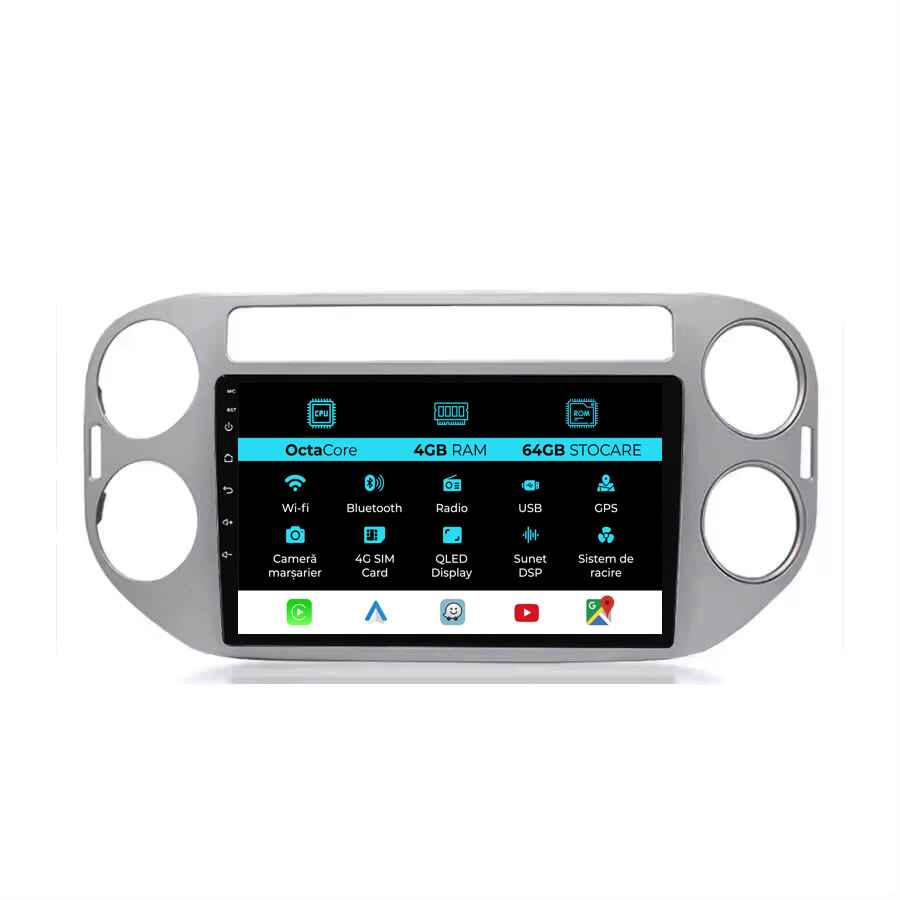 Navigatie Android Dedicata Volkswagen Tiguan (2006-2016)