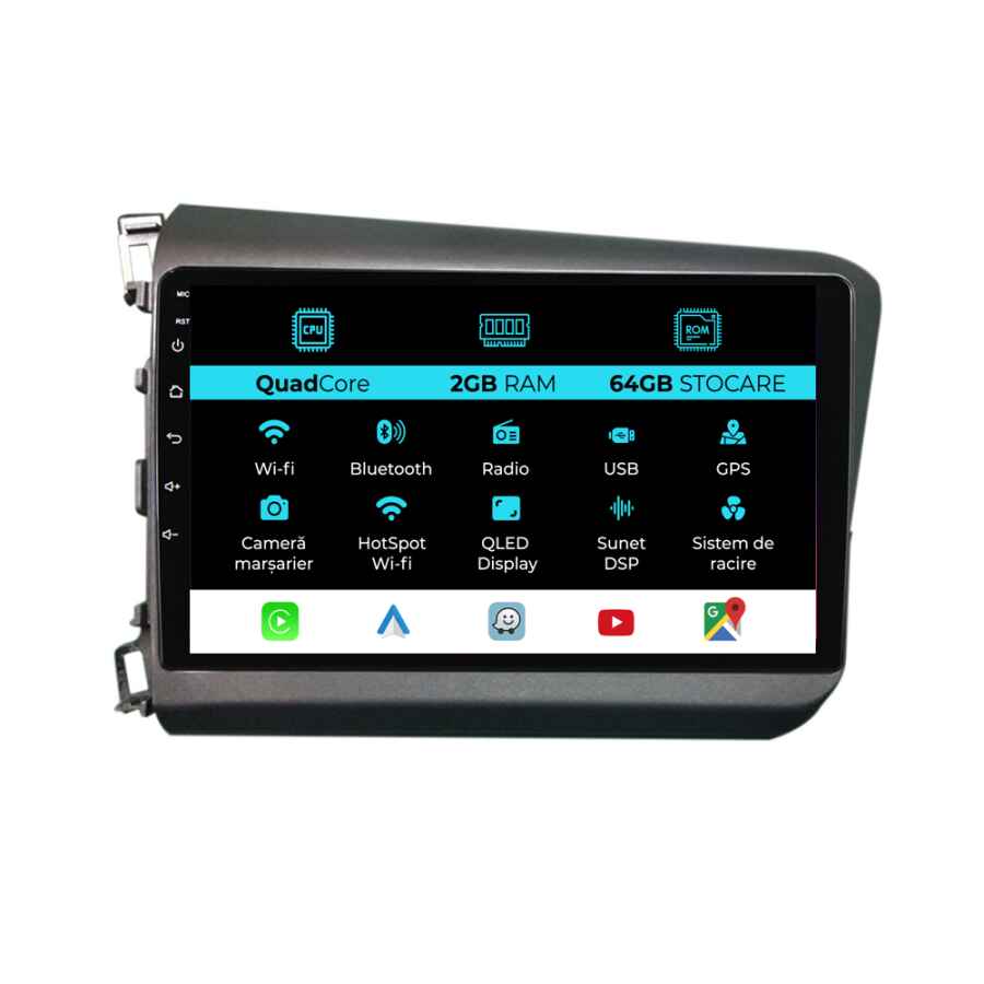 Navigatie Dedicata Honda Civic IX Sedan  (2011-2015)
