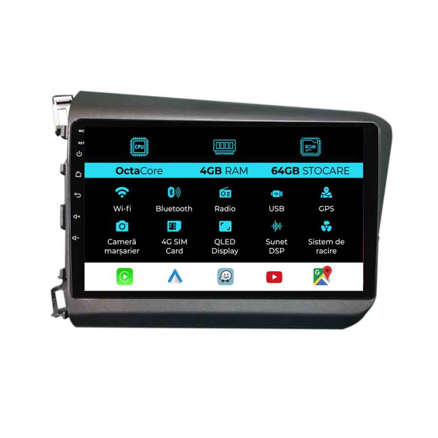 Navigatie Dedicata Honda Civic IX Sedan  (2011-2015)
