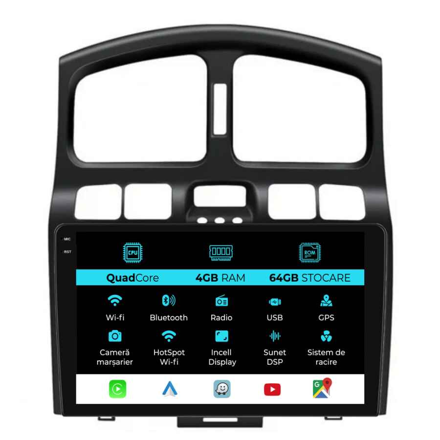 Navigatie Dedicata Hyundai Santa Fe (2000-2006)
