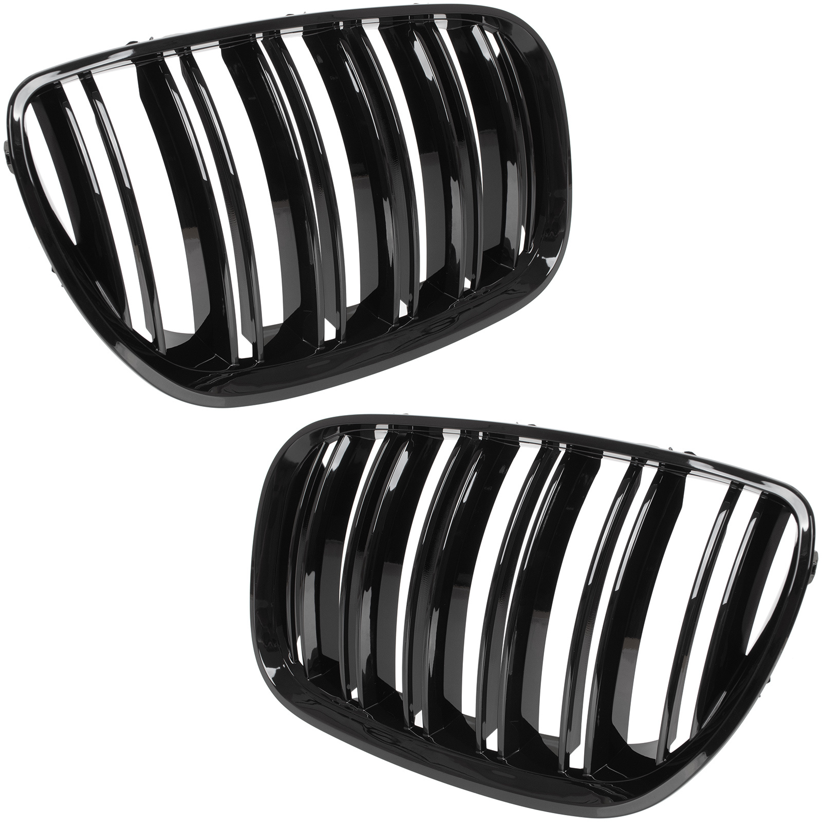 grile Grile radiator M-design BMW X5 E53 2004-2006 negru lucios