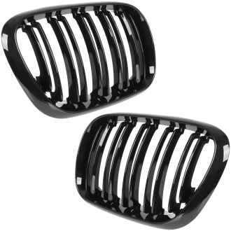 Grile radiator M-design BMW X5 E53 1999-2003 negru lucios