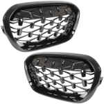 Grile radiator BMW seria 1 F20 F21 FL 2015-2018 diamond negru lucios