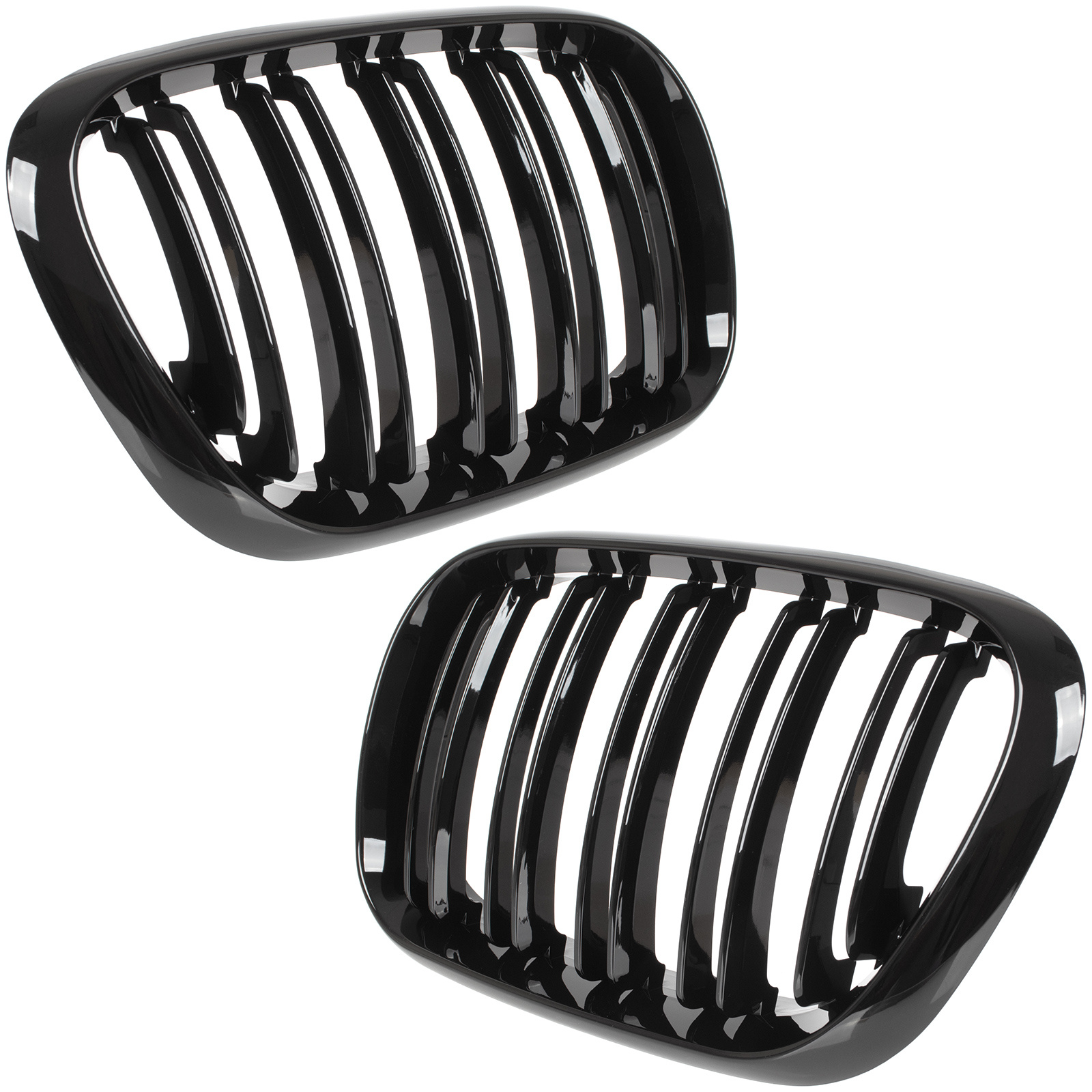 grile Grile radiator M-design BMW X5 E53 1999-2003 negru lucios