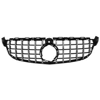 Grila Centrala compatibil cu Mercedes C-Class C63 W205 Sedan S205 T-Modell A205 Cabriolet C205 Coupe (03.2018-2020) GTR Panamericana Crom