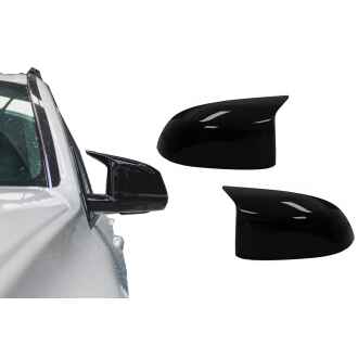 Capace oglinzi compatibil cu BMW X3 G01 X3 G08 X4 G02 X5 G05 X6 G06 X7 G07 (2017-2020) M Sport Design Negru Lucios