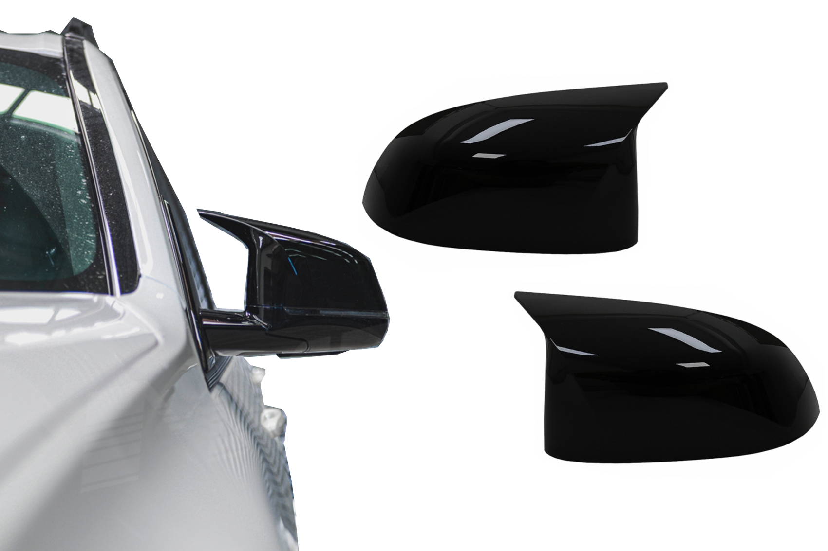 Capace oglinzi compatibil cu BMW X3 G01 X3 G08 X4 G02 X5 G05 X6 G06 X7 G07 (2017-2020) M Sport Design Negru Lucios Capace oglinzi compatibil cu BMW X3 G01 X3 G08 X4 G02 X5 G05 X6 G06 X7 G07 (2017-2020) M Sport Design Negru Lucios