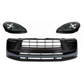 Pachet Bara Fata cu Faruri compatibil cu Porsche Macan 95B (2014-2023) Conversie la GTS Design