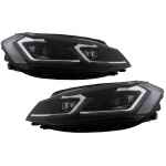 RHD Faruri LED compatibil cu VW Golf 7.5 VII Facelift (2017-up) cu Semnal Dinamic