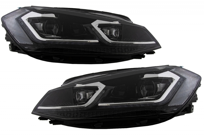 RHD Faruri LED compatibil cu VW Golf 7.5 VII Facelift (2017-up) cu Semnal Dinamic RHD Faruri LED compatibil cu VW Golf 7.5 VII Facelift (2017-up) cu Semnal Dinamic