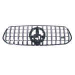 Grila Centrala compatibil cu Mercedes GLE SUV W167 V167 GLE Coupe C167 Sport Package (2019-2023) GTR Panamericana Design Negru si Crom