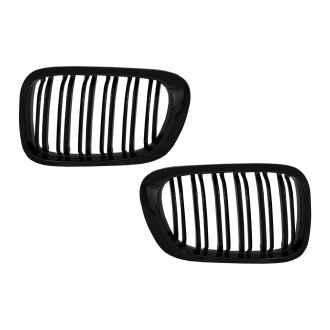 Grile Centrale compatibil cu BMW 3 Series E46 Coupe Cabrio 2 Doors Non Facelift (1999-2002) Negru Lucios M Design