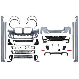 Pachet Exterior Complet compatibil cu BMW X4 G02 LCI SUV (2021-2025) M Sport Design