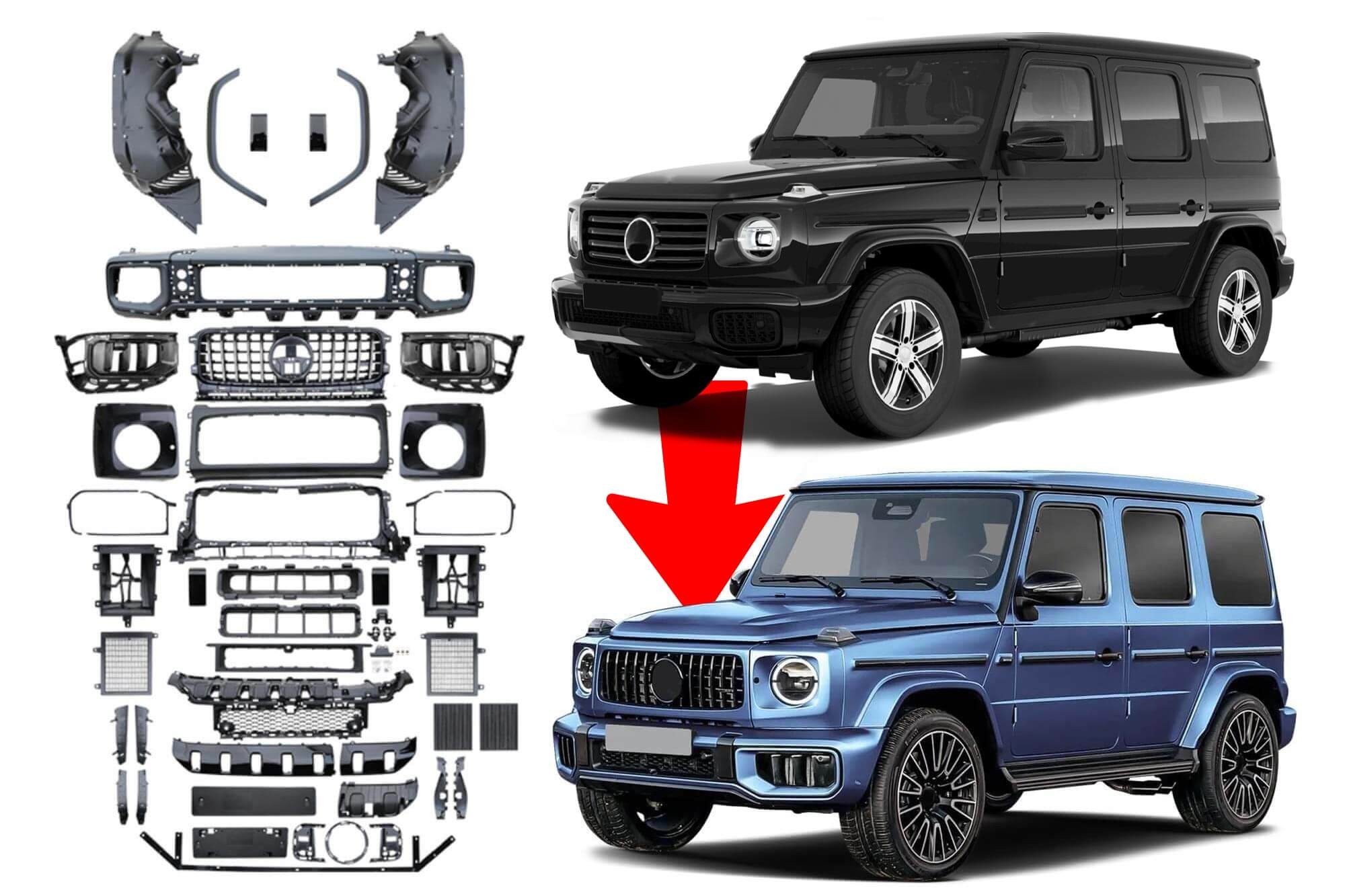 pachet Pachet exterior fata Mercedes G-Class W465 dupa 2024 63Amg design